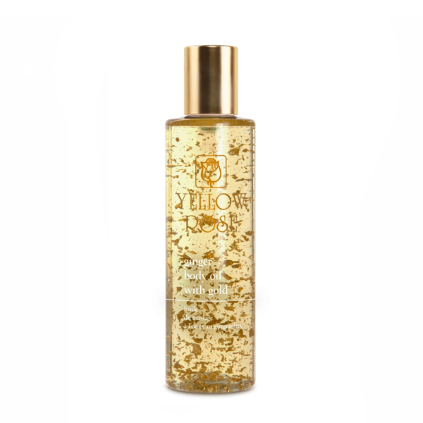 Yellow Rose Ginger Body Oil with Gold – 100ml image