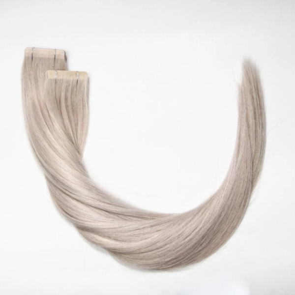 NV Premium Tape Hair Extensions 53-55cm Light Grey/Moonlight image