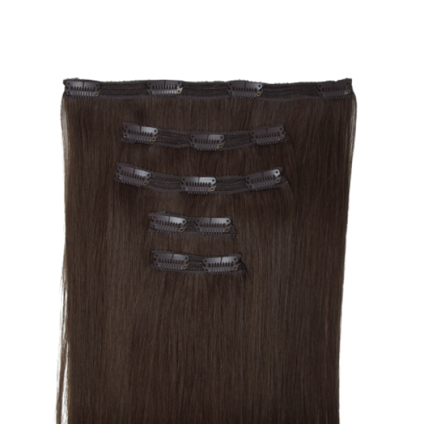 NV Clip In 5 Pcs Hair Extensions 50-52cm Choco Brownie image